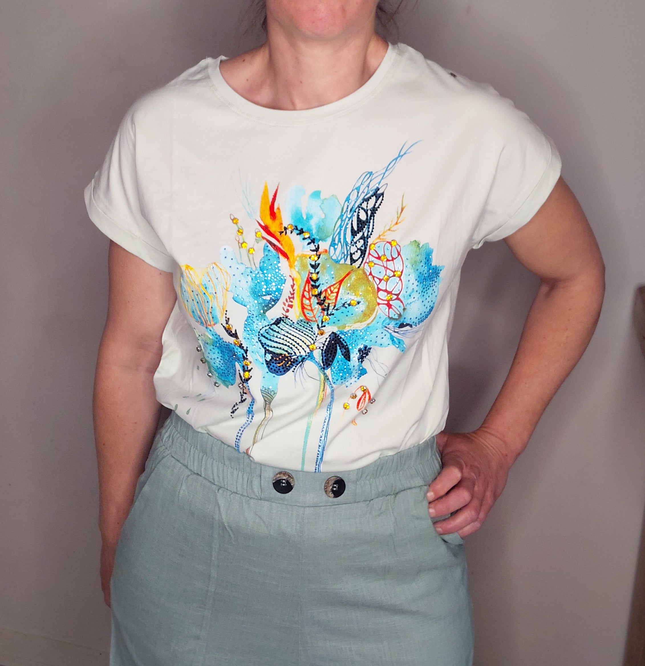 T-shirt à motifs femme – L'armoire aux trésors