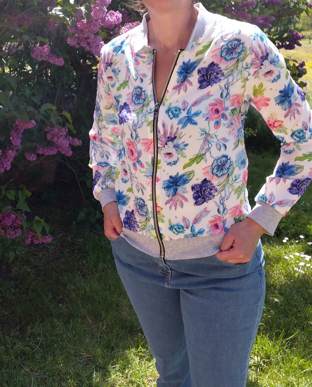 Bomber imprimé Fleuri Jolifly