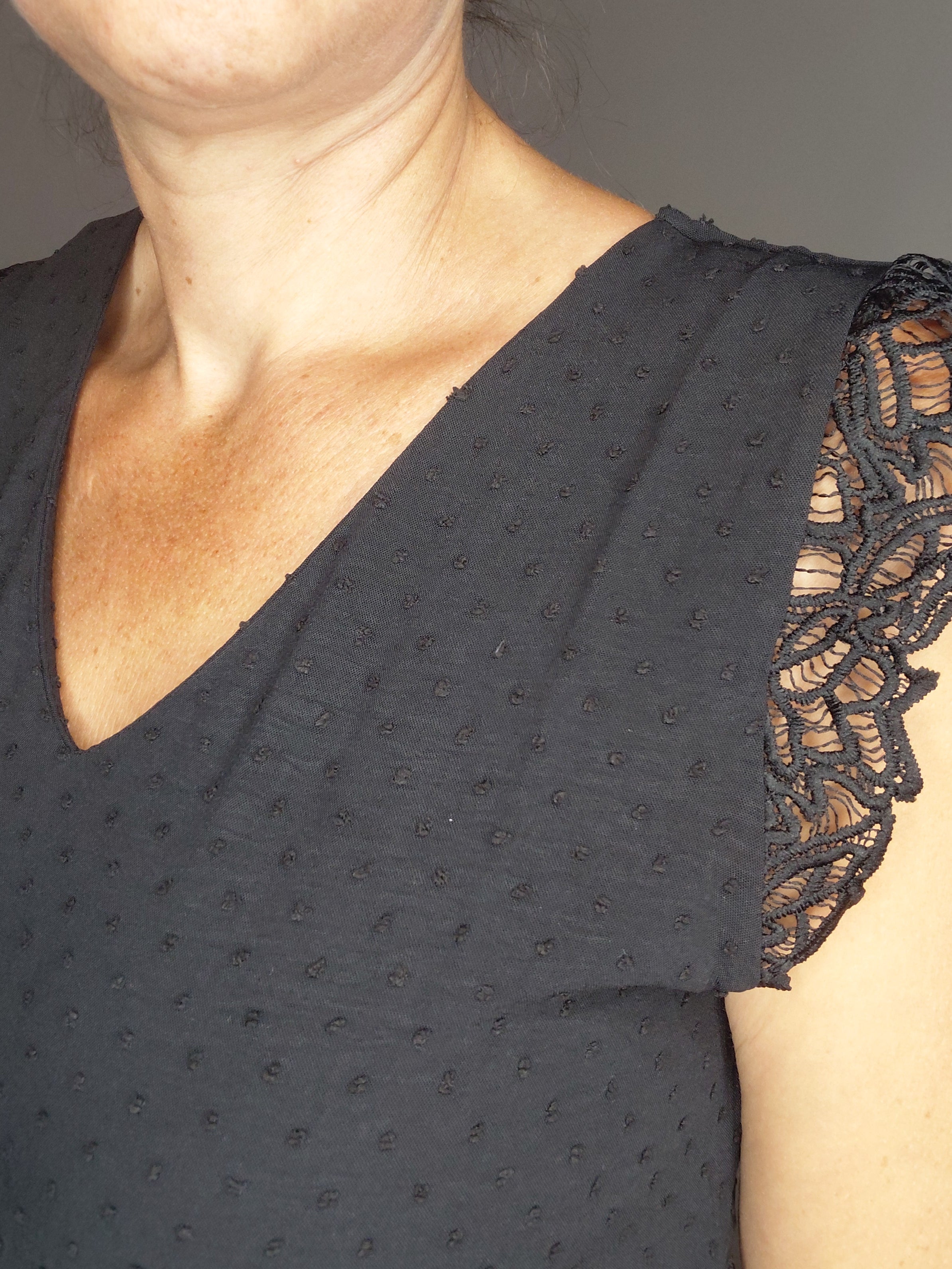 Top fluide noir