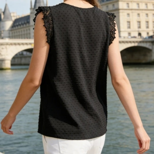 Top fluide noir