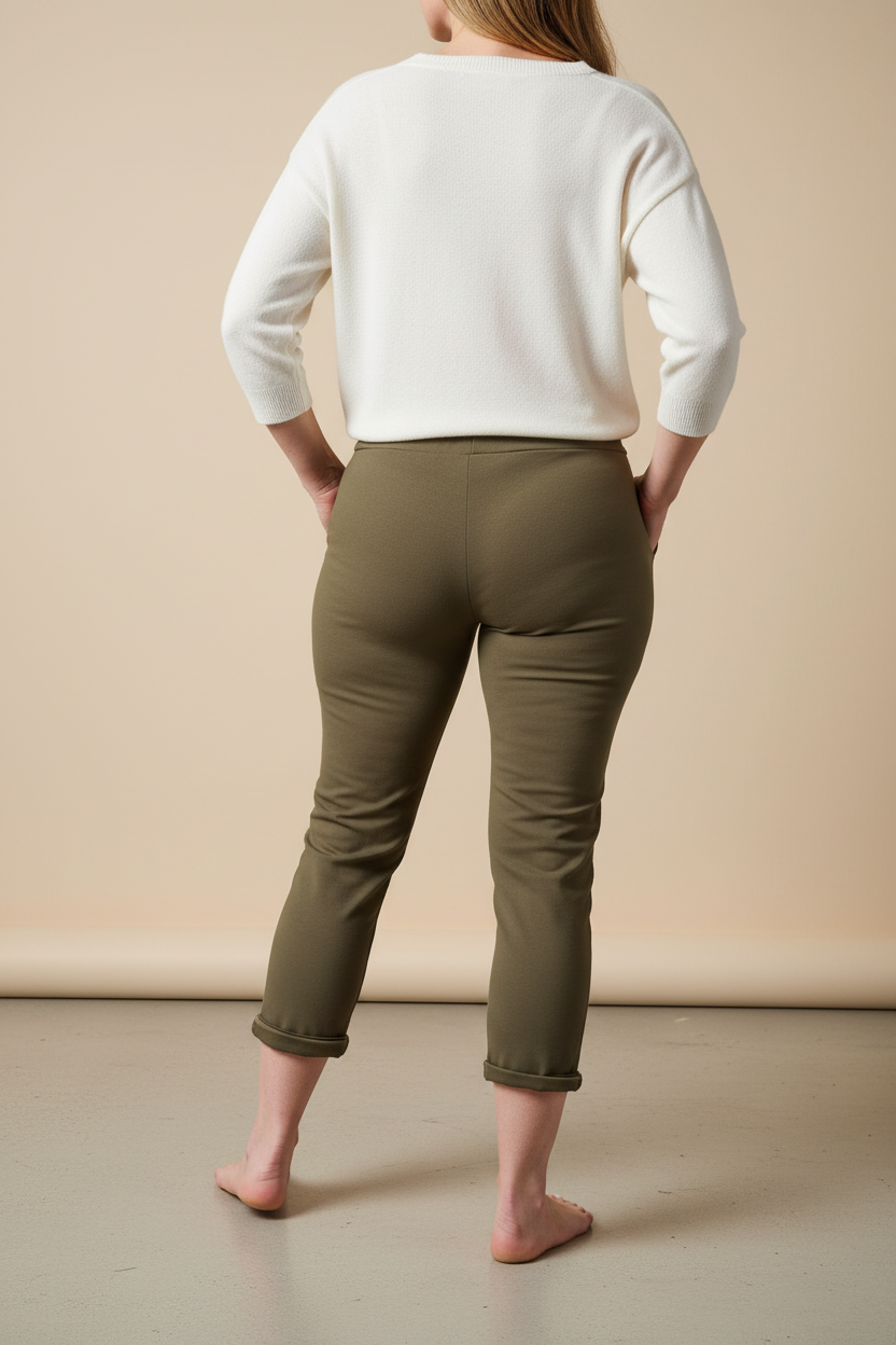 Pantalon jog kaki - Photo 3 portée