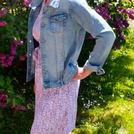 Robe d'été imprimé lilas