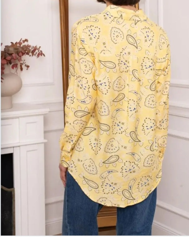 Chemise jaune bandana