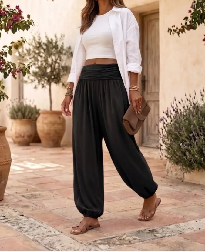 Pantalon bouffant noir