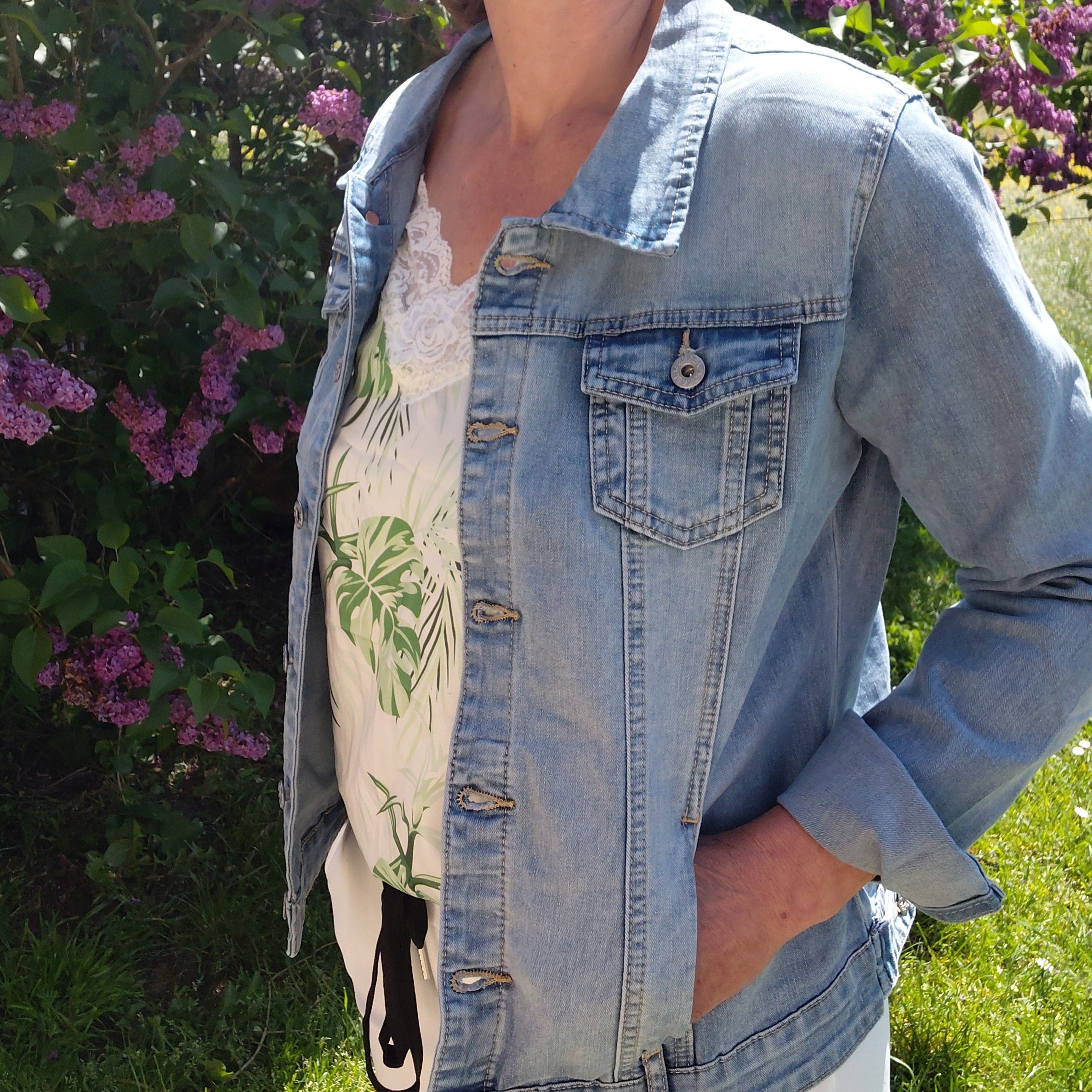 Veste en jeans basic bleu Zac & Zoé