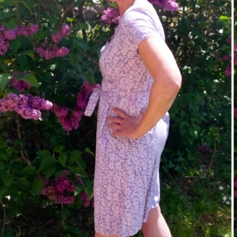 Robe d'été imprimé lilas