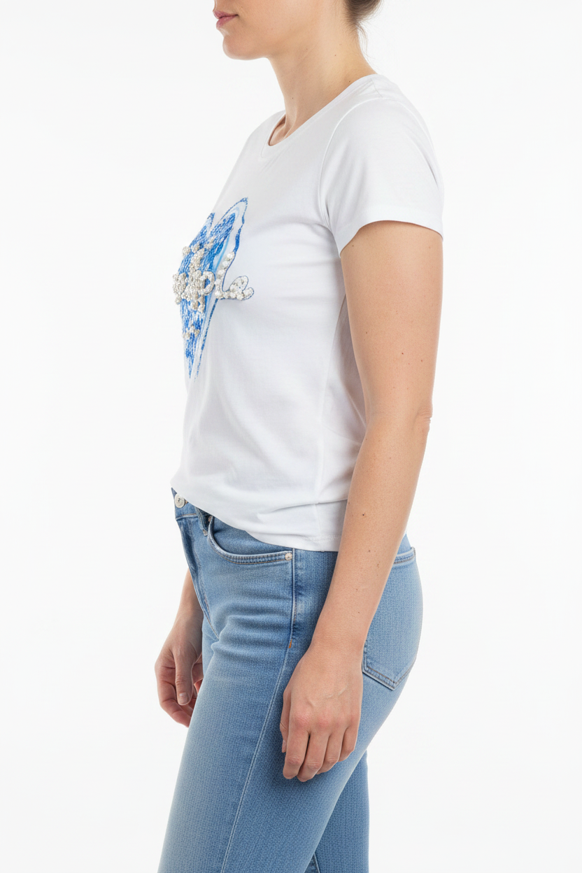 Tee shirt perle - catalogue côté