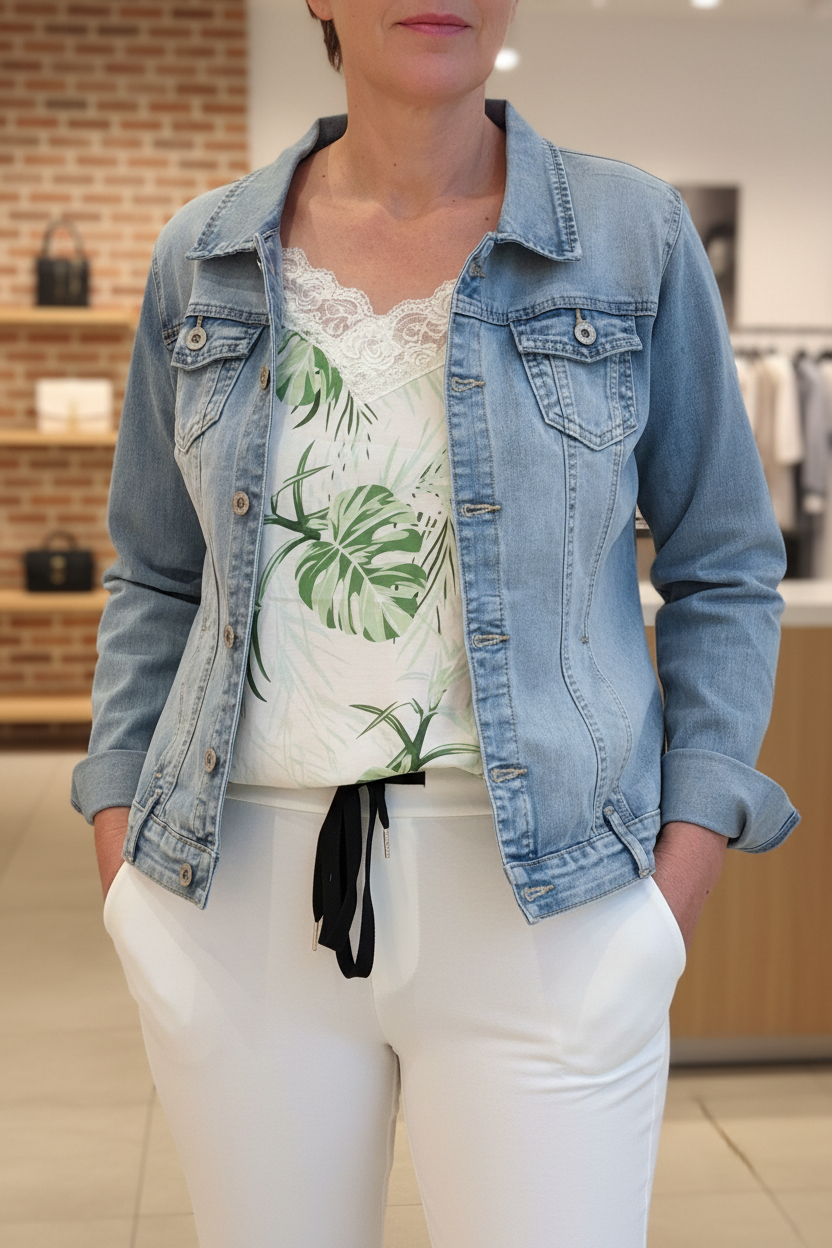 Veste jeans - tenue photo 2 exacte